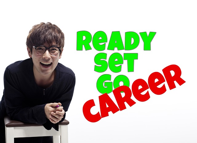 Ready Set Go Careerと言っている男性