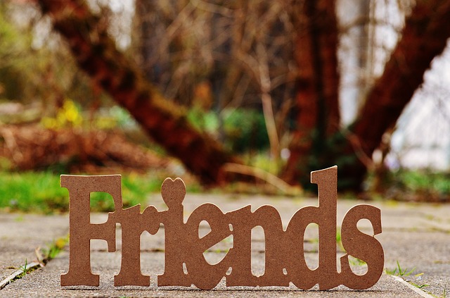 「Friends」の文字
